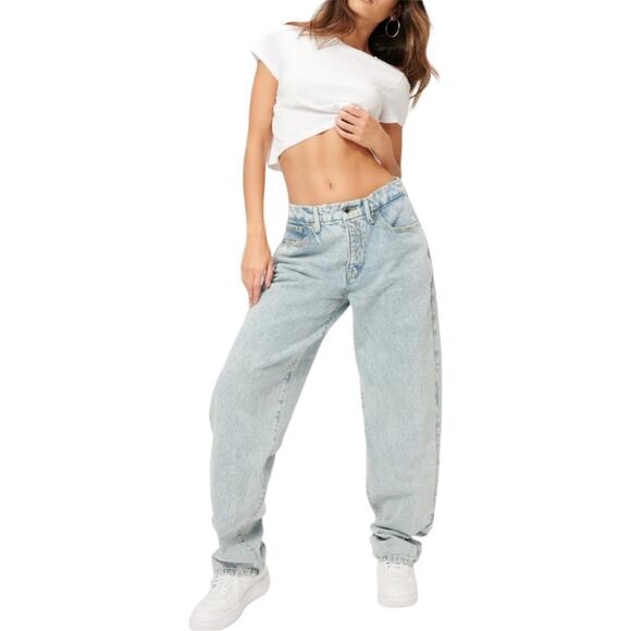 NWT Good American Good ‘90s Loose Fit High Rise Jeans Size 8/29 Retail $155 - Picture 1 of 7
